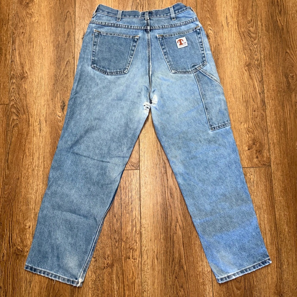 Tyndale FRMC Flame Resistant Carpenter Jeans Mens 31x28 Blue Made in USA FLAWS